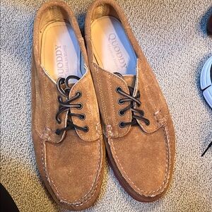 Quoddy Men's Brown Suede Boat Shoes